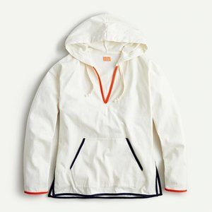 J.Crew Weekend Tipped V-Neck Hoodie Mariner cloth
